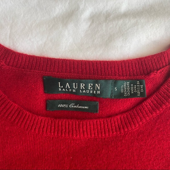 100% cashmere Ralph Lauren womens sweater top - Picture 2 of 4